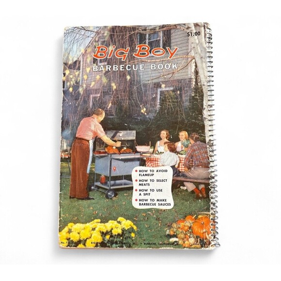 Big Boy Barbecue Spiral Cook Book Vintage 1963 Outdoor Cooking - Picture 2 of 12